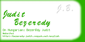 judit bezeredy business card