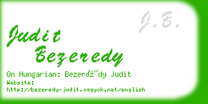 judit bezeredy business card